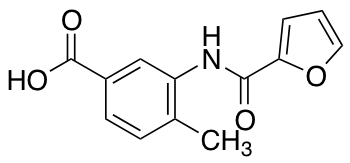 3-[(Furan-2-carbonyl)-amino]-4-methyl-benzoic acid Chemical Structure