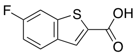 6-fluoro-1-benzothiophene-2-carboxylic acid 化学構造