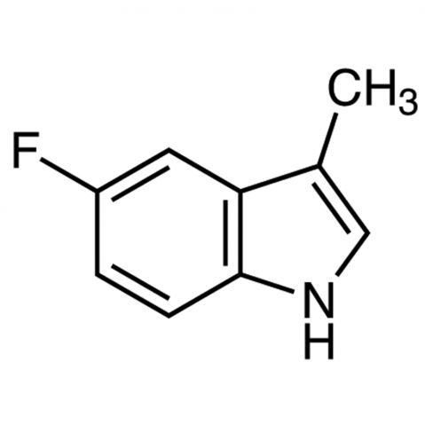 5-Fluoro-3-methylindole 化学構造