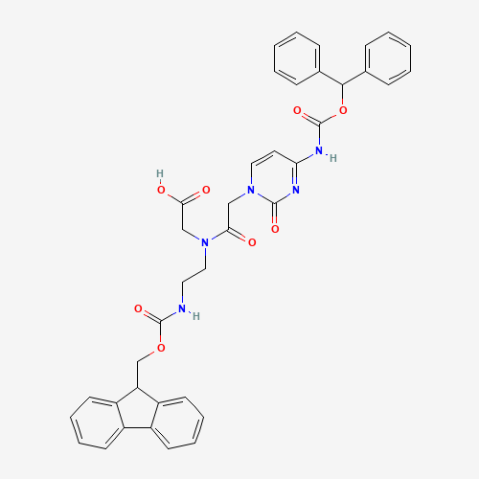 Fmoc-PNA-C(Bhoc)-OH Chemical Structure