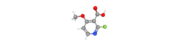 2-Fluoro-4-methoxynicotinic acid Chemische Struktur