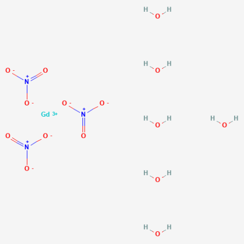 Gadolinium(III) nitrate hexahydrate 化学構造