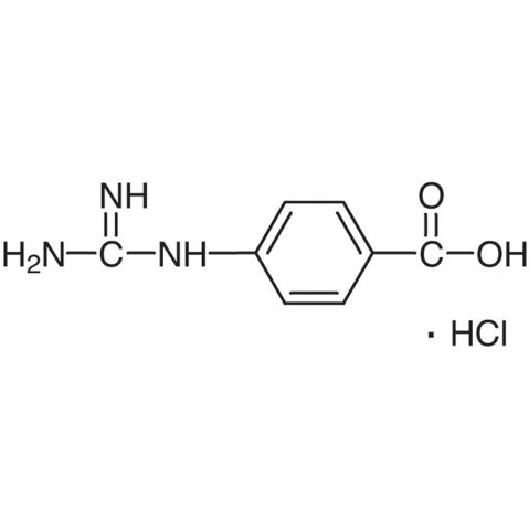 4-Guanidinobenzoic Acid Hydrochloride Chemical Structure