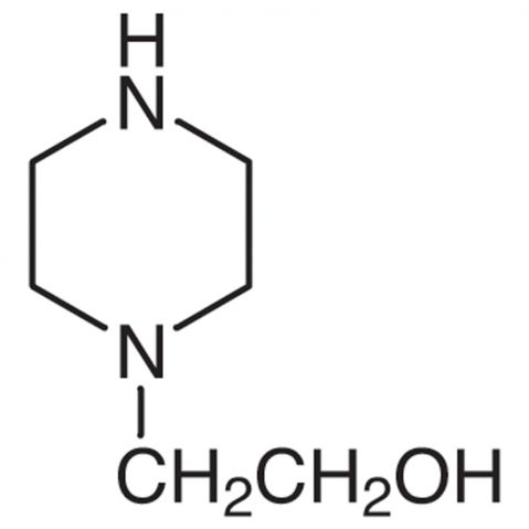 N-(2-Hydroxyethyl)piperazine Chemical Structure