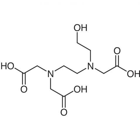 N-(2-Hydroxyethyl)ethylenediamine-N,N′,N′-triacetic acid Chemische Struktur