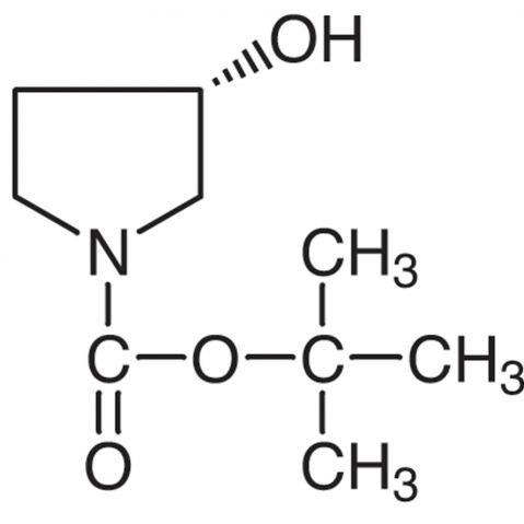 (S)-1-Boc-3-Hydroxypyrrolidine Chemical Structure