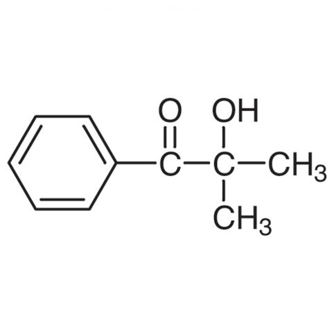 2-Hydroxy-2-methylpropiophenone 化学構造