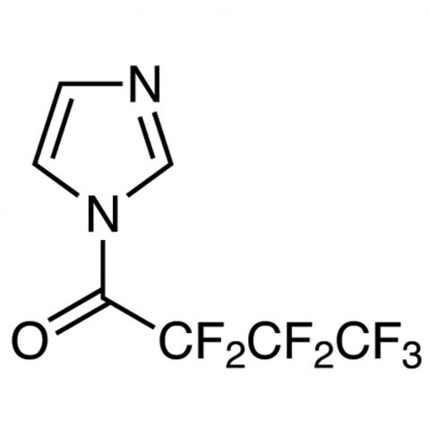 N-Heptafluorobutyrylimidazole 化学構造