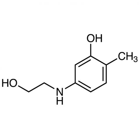 5-(2-Hydroxyethyl)amino-o-cresol 化学構造