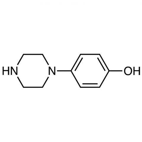 1-(4-Hydroxyphenyl)piperazine Chemical Structure