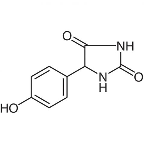 5-(4-Hydroxyphenyl)hydantoin Chemische Struktur