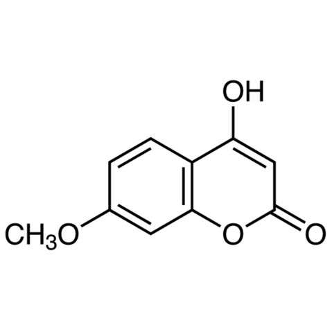 4-Hydroxy-7-methoxycoumarin Chemische Struktur