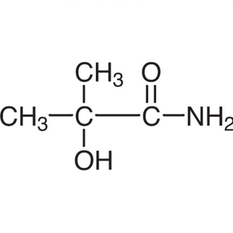 2-Hydroxyisobutyramide 化学構造