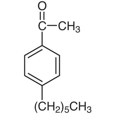 4'-Hexylacetophenone Chemische Struktur