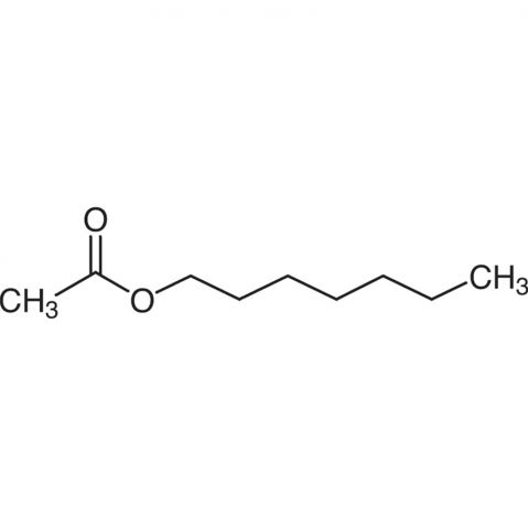 Heptyl Acetate 化学構造