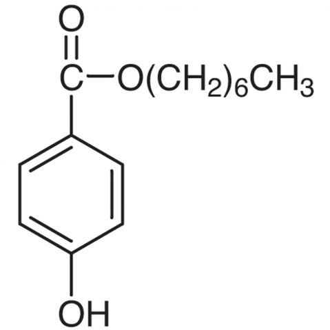 Heptyl 4-Hydroxybenzoate Chemical Structure