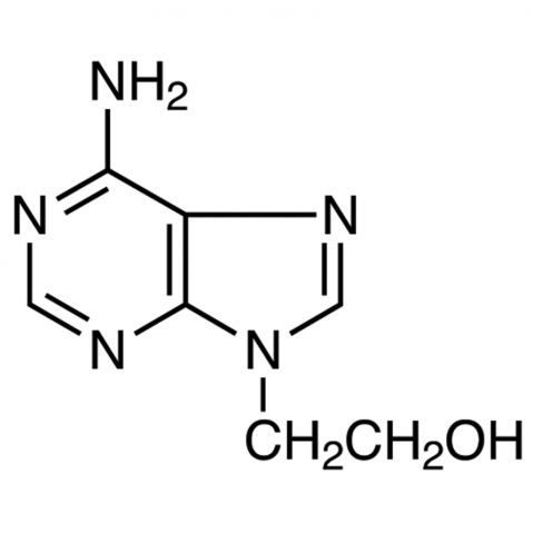 9-(2-Hydroxyethyl)adenine 化学構造