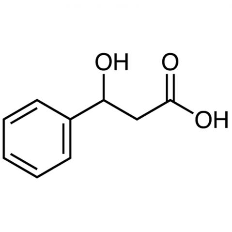 3-Hydroxy-3-phenylpropionic Acid 化学構造