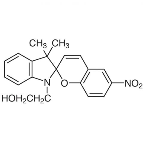 1-(2-Hydroxyethyl)-3,3-dimethylindolino-6'-nitrobenzopyrylospiran Chemische Struktur