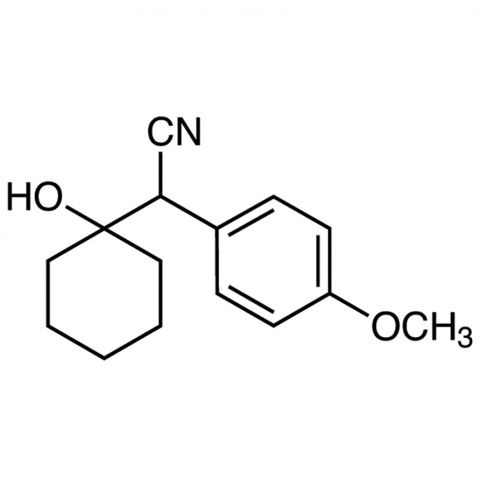 (1-Hydroxycyclohexyl)(4-methoxyphenyl)acetonitrile Chemical Structure