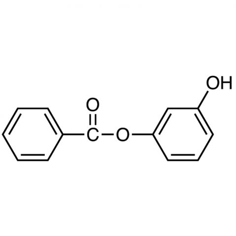 3-Hydroxyphenyl Benzoate 化学構造