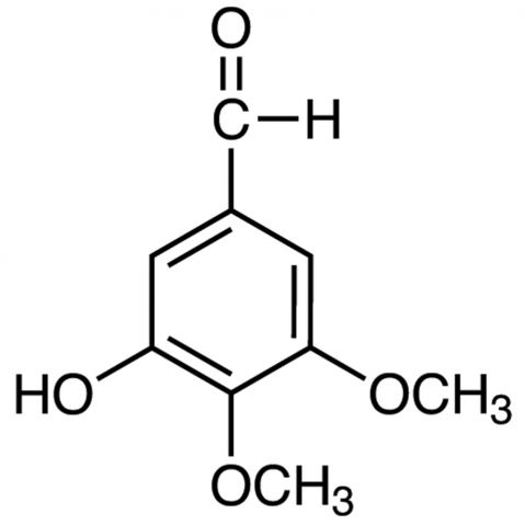 3-Hydroxy-4,5-dimethoxybenzaldehyde التركيب الكيميائي