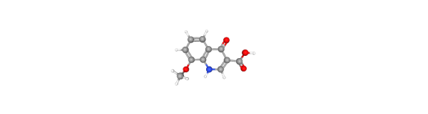 4-Hydroxy-8-methoxyquinoline-3-carboxylic acid 化学構造