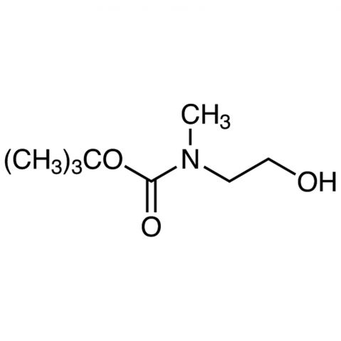 (2-Hydroxy-ethyl)-methyl-carbamic acid tert-butyl ester Chemische Struktur