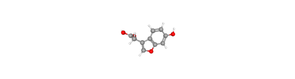 2-(6-hydroxy-1-benzofuran-3-yl)acetic acid 化学構造