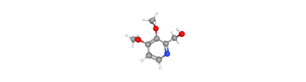 2-Hydroxymethyl-3,4-dimethoxypyridine 化学構造