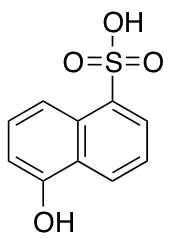 5-Hydroxynaphthalene-1-sulfonic acid 化学構造