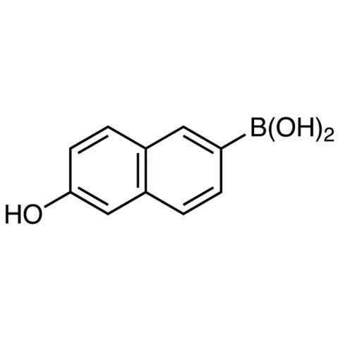 6-Hydroxy-2-naphthaleneboronic Acid (contains varying amounts of Anhydride) التركيب الكيميائي