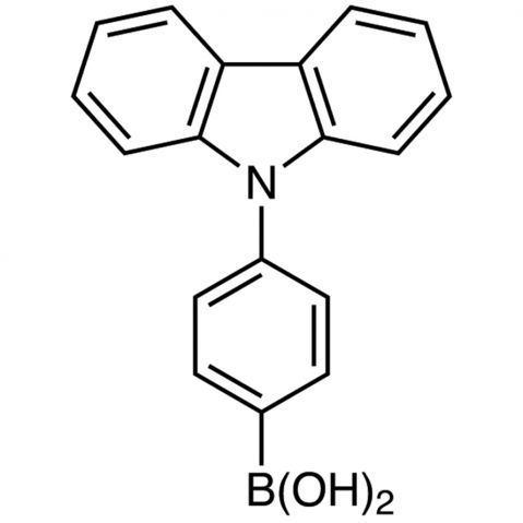 (4-(9H-Carbazol-9-yl)phenyl)boronic acid(contains varying amounts of Anhydride) 化学構造