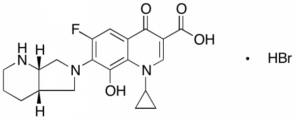 8-Hydroxy Moxifloxacin Hydrobromide Chemical Structure