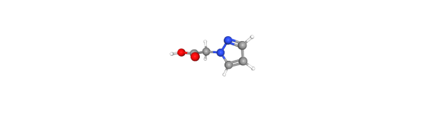 1H-pyrazol-1-ylacetic acid 化学構造