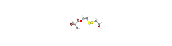 2-[(2-Hydroxyethyl)disulfanyl]ethyl 2-Bromo-2-methylpropionate Chemical Structure