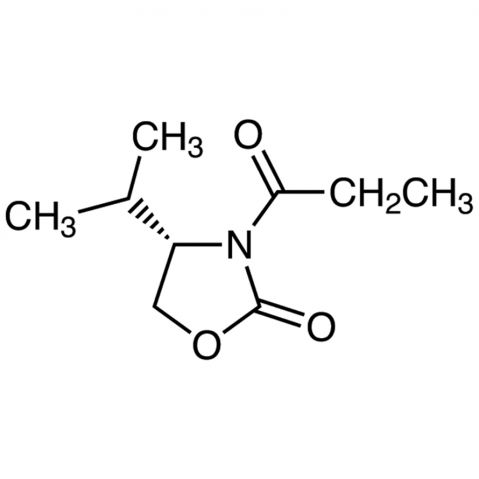 (S)-(+)-4-Isopropyl-3-propionyl-2-oxazolidinone 化学構造