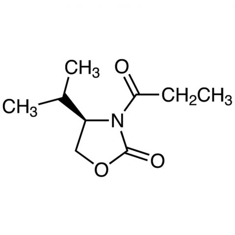 (R)-(-)-4-Isopropyl-3-propionyl-2-oxazolidinone Chemical Structure