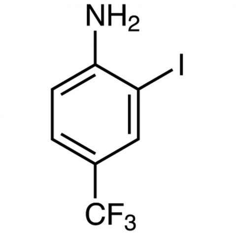 2-Iodo-4-(trifluoromethyl)aniline 化学構造