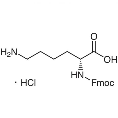 Nα-[(9H-Fluoren-9-ylmethoxy)carbonyl]-D-lysine Hydrochloride التركيب الكيميائي