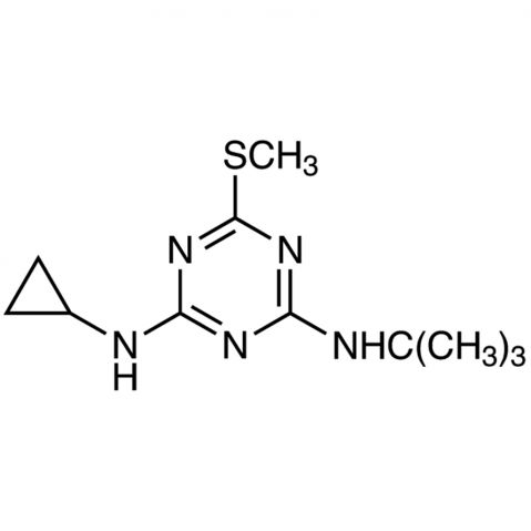 2-(tert-Butylamino)-4-(cyclopropylamino)-6-(methylthio)-1,3,5-triazine Chemical Structure