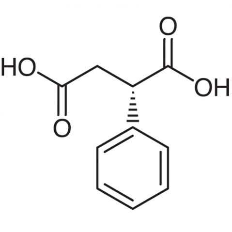 (S)-(+)-Phenylsuccinic Acid Chemical Structure