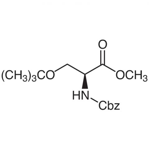 O-tert-Butyl-N-carbobenzoxy-L-serine Methyl Ester 化学構造