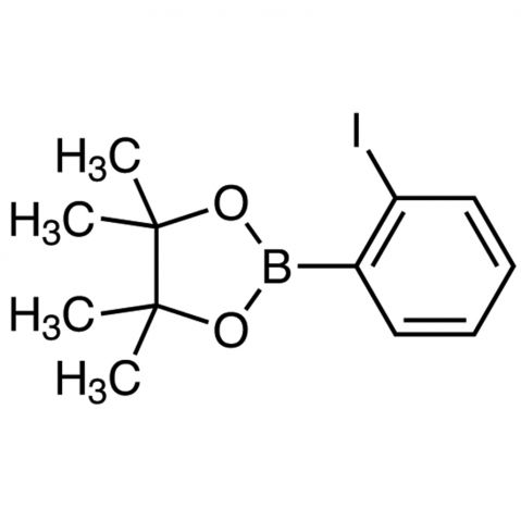 2-(2-Iodophenyl)-4,4,5,5-tetramethyl-1,3,2-dioxaborolane 化学構造