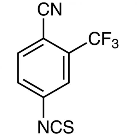 4-Isothiocyanato-2-(trifluoromethyl)benzonitrile 化学構造