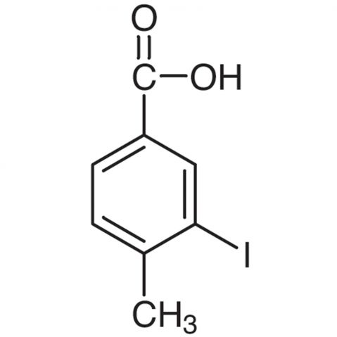 3-Iodo-p-toluic Acid 化学構造