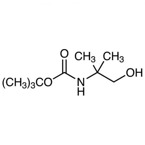 N-Boc-2-amino-2-methyl-1-propanol Chemische Struktur