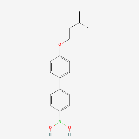 4-(4′-Isopentyloxyphenyl)phenylboronic acid 化学構造