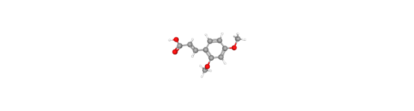 trans-2,4-Dimethoxycinnamic acid 化学構造