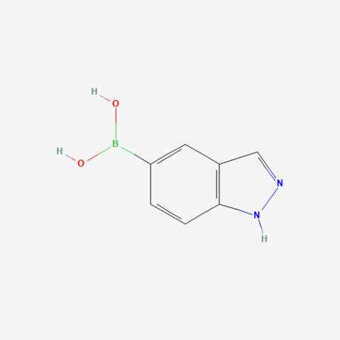 1H-Indazole-5-boronic acid Chemische Struktur